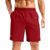 image:imageG Gradual Mens Athletic Running Shorts with Pockets Lightweight Quick Dry 5 7 9 Basketball Workout Gym Shorts for MenRed