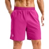 image:imageG Gradual Mens Athletic Running Shorts with Pockets Lightweight Quick Dry 5 7 9 Basketball Workout Gym Shorts for MenRose