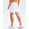 image:imageG Gradual Mens Athletic Running Shorts with Pockets Lightweight Quick Dry 5 7 9 Basketball Workout Gym Shorts for MenWhite