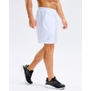image:imageG Gradual Mens Athletic Running Shorts with Pockets Lightweight Quick Dry 5 7 9 Basketball Workout Gym Shorts for MenWhite