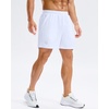 image:imageG Gradual Mens Athletic Running Shorts with Pockets Lightweight Quick Dry 5 7 9 Basketball Workout Gym Shorts for MenWhite