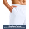 image:imageG Gradual Mens Athletic Running Shorts with Pockets Lightweight Quick Dry 5 7 9 Basketball Workout Gym Shorts for MenWhite