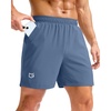 image:imageG Gradual Mens Athletic Running Shorts with Pockets Lightweight Quick Dry 5 7 9 Basketball Workout Gym Shorts for MenBlue