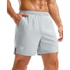 image:imageG Gradual Mens Athletic Running Shorts with Pockets Lightweight Quick Dry 5 7 9 Basketball Workout Gym Shorts for MenBright Grey