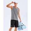 image:imageG Gradual Mens Workout Tank Tops Sleeveless Muscle Shirts Summer UPF 50 Quick Dry Shirts for Men Athletic Running GymLight Grey2XL