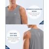 image:imageG Gradual Mens Workout Tank Tops Sleeveless Muscle Shirts Summer UPF 50 Quick Dry Shirts for Men Athletic Running GymLight GreyS