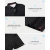 image:imageBoys Polo Shirt Short Sleeve Funny Print Golf Moisture Wicking Collared Casual Athletic Shirts for Youth Performance KidsGolf Clubs Black