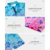 image:imageBoys Polo Shirt Short Sleeve Funny Print Golf Moisture Wicking Collared Casual Athletic Shirts for Youth Performance KidsGradient Coconut Tree