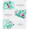 image:imageBoys Polo Shirt Short Sleeve Funny Print Golf Moisture Wicking Collared Casual Athletic Shirts for Youth Performance KidsGreen Flamingo