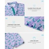 image:imageBoys Polo Shirt Short Sleeve Funny Print Golf Moisture Wicking Collared Casual Athletic Shirts for Youth Performance KidsPurple Crocodile