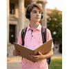 image:imageBoys Polo Shirt Short Sleeve Funny Print Golf Moisture Wicking Collared Casual Athletic Shirts for Youth Performance KidsRed Shark