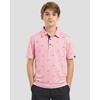 image:imageBoys Polo Shirt Short Sleeve Funny Print Golf Moisture Wicking Collared Casual Athletic Shirts for Youth Performance KidsRed Shark