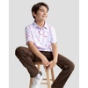 image:imageBoys Polo Shirt Short Sleeve Funny Print Golf Moisture Wicking Collared Casual Athletic Shirts for Youth Performance KidsWhite Colored Dots