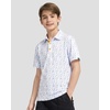 image:imageBoys Polo Shirt Short Sleeve Funny Print Golf Moisture Wicking Collared Casual Athletic Shirts for Youth Performance KidsWhite Flag
