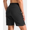 image:imageG Gradual 7 9 11 Womens Hiking Shorts 4 Pockets Lightweight Quick Dry Cargo Shorts Water Resistant Golf Summer WalkingBlack