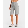 image:imageG Gradual 7 9 11 Womens Hiking Shorts 4 Pockets Lightweight Quick Dry Cargo Shorts Water Resistant Golf Summer WalkingBright Grey