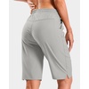 image:imageG Gradual 7 9 11 Womens Hiking Shorts 4 Pockets Lightweight Quick Dry Cargo Shorts Water Resistant Golf Summer WalkingBright Grey