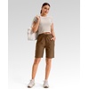 image:imageG Gradual 7 9 11 Womens Hiking Shorts 4 Pockets Lightweight Quick Dry Cargo Shorts Water Resistant Golf Summer WalkingChestnut Brown