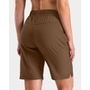 image:imageG Gradual 7 9 11 Womens Hiking Shorts 4 Pockets Lightweight Quick Dry Cargo Shorts Water Resistant Golf Summer WalkingChestnut Brown