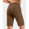 image:imageG Gradual 7 9 11 Womens Hiking Shorts 4 Pockets Lightweight Quick Dry Cargo Shorts Water Resistant Golf Summer WalkingChestnut Brown