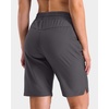 image:imageG Gradual 7 9 11 Womens Hiking Shorts 4 Pockets Lightweight Quick Dry Cargo Shorts Water Resistant Golf Summer WalkingDark Grey