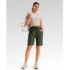 image:imageG Gradual 7 9 11 Womens Hiking Shorts 4 Pockets Lightweight Quick Dry Cargo Shorts Water Resistant Golf Summer WalkingDark Olive