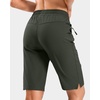 image:imageG Gradual 7 9 11 Womens Hiking Shorts 4 Pockets Lightweight Quick Dry Cargo Shorts Water Resistant Golf Summer WalkingDark Olive