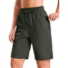 image:imageG Gradual 7 9 11 Womens Hiking Shorts 4 Pockets Lightweight Quick Dry Cargo Shorts Water Resistant Golf Summer WalkingDark Olive
