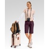 image:imageG Gradual 7 9 11 Womens Hiking Shorts 4 Pockets Lightweight Quick Dry Cargo Shorts Water Resistant Golf Summer WalkingDark Wine