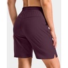 image:imageG Gradual 7 9 11 Womens Hiking Shorts 4 Pockets Lightweight Quick Dry Cargo Shorts Water Resistant Golf Summer WalkingDark Wine