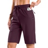 image:imageG Gradual 7 9 11 Womens Hiking Shorts 4 Pockets Lightweight Quick Dry Cargo Shorts Water Resistant Golf Summer WalkingDark Wine