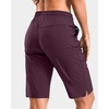 image:imageG Gradual 7 9 11 Womens Hiking Shorts 4 Pockets Lightweight Quick Dry Cargo Shorts Water Resistant Golf Summer WalkingDark Wine