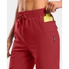 image:imageG Gradual 7 9 11 Womens Hiking Shorts 4 Pockets Lightweight Quick Dry Cargo Shorts Water Resistant Golf Summer WalkingDeep Red