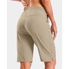 image:imageG Gradual 7 9 11 Womens Hiking Shorts 4 Pockets Lightweight Quick Dry Cargo Shorts Water Resistant Golf Summer WalkingLight Khaki Green