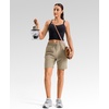 image:imageG Gradual 7 9 11 Womens Hiking Shorts 4 Pockets Lightweight Quick Dry Cargo Shorts Water Resistant Golf Summer WalkingLight Khaki Green