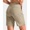 image:imageG Gradual 7 9 11 Womens Hiking Shorts 4 Pockets Lightweight Quick Dry Cargo Shorts Water Resistant Golf Summer WalkingLight Khaki Green