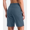 image:imageG Gradual 7 9 11 Womens Hiking Shorts 4 Pockets Lightweight Quick Dry Cargo Shorts Water Resistant Golf Summer WalkingTibetan Blue Grey