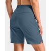 image:imageG Gradual 7 9 11 Womens Hiking Shorts 4 Pockets Lightweight Quick Dry Cargo Shorts Water Resistant Golf Summer WalkingTibetan Blue Grey