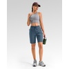 image:imageG Gradual 7 9 11 Womens Hiking Shorts 4 Pockets Lightweight Quick Dry Cargo Shorts Water Resistant Golf Summer WalkingTibetan Blue Grey
