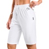 image:imageG Gradual 7 9 11 Womens Hiking Shorts 4 Pockets Lightweight Quick Dry Cargo Shorts Water Resistant Golf Summer WalkingWhite