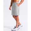 image:imageG Gradual Mens Golf Shorts with 3 Pockets 9 Lightweight Stretch Quick Dry Casual Dress Work Shorts for MenBright Grey