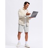 image:imageG Gradual Mens Golf Shorts with 3 Pockets 9 Lightweight Stretch Quick Dry Casual Dress Work Shorts for MenBright Grey