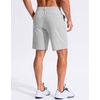 image:imageG Gradual Mens Golf Shorts with 3 Pockets 9 Lightweight Stretch Quick Dry Casual Dress Work Shorts for MenBright Grey