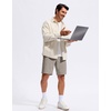 image:imageG Gradual Mens Golf Shorts with 3 Pockets 9 Lightweight Stretch Quick Dry Casual Dress Work Shorts for MenCarbon Dust