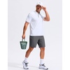 image:imageG Gradual Mens Golf Shorts with 3 Pockets 9 Lightweight Stretch Quick Dry Casual Dress Work Shorts for MenDark Grey