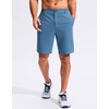 image:imageG Gradual Mens Golf Shorts with 3 Pockets 9 Lightweight Stretch Quick Dry Casual Dress Work Shorts for MenDusty Blue