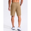 image:imageG Gradual Mens Golf Shorts with 3 Pockets 9 Lightweight Stretch Quick Dry Casual Dress Work Shorts for MenDusty Khaki