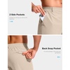 image:imageG Gradual Mens Golf Shorts with 3 Pockets 9 Lightweight Stretch Quick Dry Casual Dress Work Shorts for MenLight Khaki