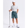 image:imageG Gradual Mens Golf Shorts with 3 Pockets 9 Lightweight Stretch Quick Dry Casual Dress Work Shorts for MenNight Sky Blue