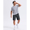 image:imageG Gradual Mens Golf Shorts with 3 Pockets 9 Lightweight Stretch Quick Dry Casual Dress Work Shorts for MenSteel Gray